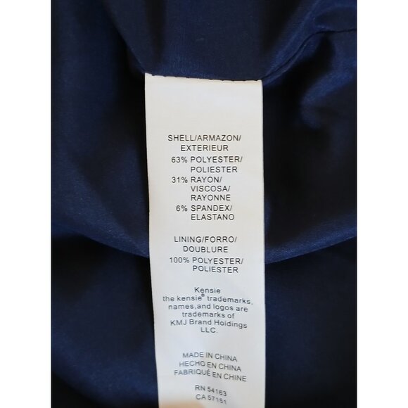 $79 Kensie Women's Blue Sleeveless Split‎ V-Neck A-Line Mini Dress Size XS - Picture 13 of 15